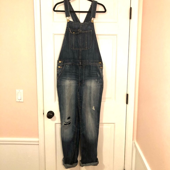 AE American Eagle 🦅 Tomgirl Denim Jean Overalls - Picture 2 of 8